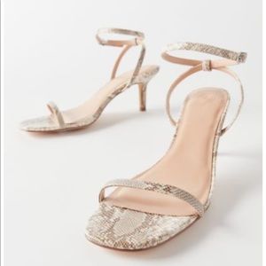 UO snake print heel